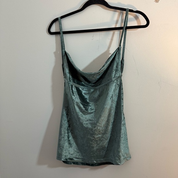 Free People All Night Velvet Tunic Evergreen - Picture 5 of 5